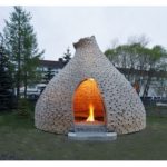 Hutte cheminée d’enfants appelée Outdoor fireplace !