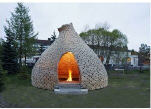 hutte cheminée